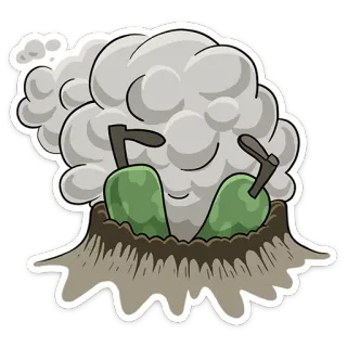 🌬 vulcano, eruzione, natura, fumo, geologia telegram sticker