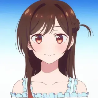 🍇 Chizuru Ichinose Rent-A-Girlfriend Anime, Chizuru, Rent-a-Girlfriend, Słodkie, Dziewczyna whatsapp sticker