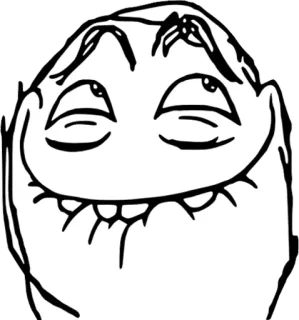 😄 Meme, Feliz, Presunçoso, Rosto, Internet telegram sticker
