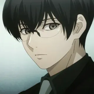 ♠️ Kishou Arima Tokyo Ghoul Anime, Manga, Kishou Arima, Tokyo Ghoul, Charakter, Brille whatsapp sticker