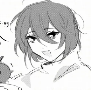 😀 king Anime, Potret, Manga, Seni, Gambar telegram sticker
