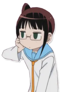 😒 Anime, Personnage, Fille, Mignon, Manga telegram sticker