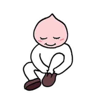 😌 иллюстрация, милый, персик, каваи telegram sticker