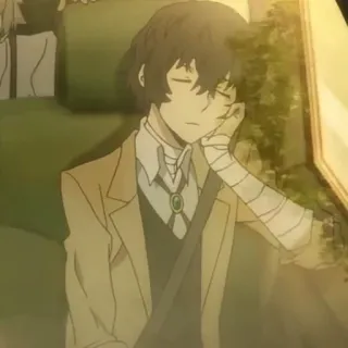 🍩 Dazai Osamu Bungou Stray Dogs Anime, Bungou Stray Dogs, Dazai Osamu, Perban telegram sticker
