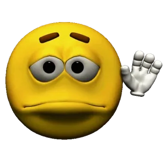🖖 Emoji, Triste, Acenando, Despedida, Adeus telegram sticker