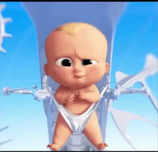 😵 Boss Baby The Boss Baby em bé, hoạt hình, ông chủ, phim, vui nhộn whatsapp sticker