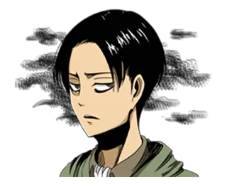 😒 Levi Ackerman Attack on Titan Anime, Personagem, Mangá, Attack on Titan, Levi Ackerman telegram sticker