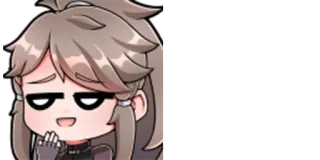 😏 anime, manga, chibi, kawaii, expression, smirk telegram sticker
