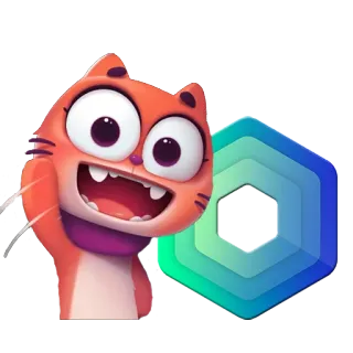 ✋️ кот, животное, мультфильм, стикер whatsapp sticker