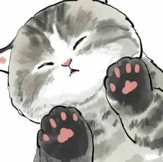 😽 kot, kociak, słodki, zwierzę, zwierzak, zwierzę domowe, kreskówka telegram sticker