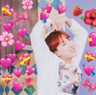 🎀 J-Hope kpop, jhope, heart, bts, fan, cute telegram sticker