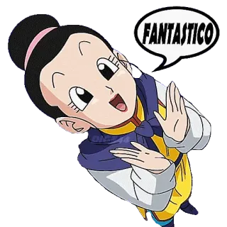 🆒 Chi-Chi Dragon Ball FANTASTICO anime, cartoon, dragon ball, chi-chi telegram sticker