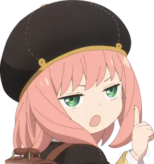 👆 Anya Forger Spy x Family Anya, Spy x Family, Anime, Personnage, Manga telegram sticker