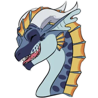 😆 draak, sticker, fantasy, dier, personage telegram sticker