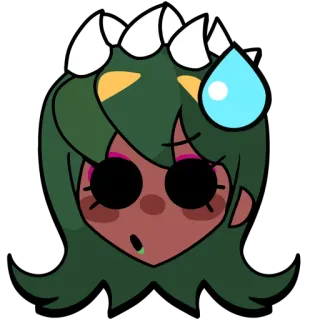 😓 Anime, Zweet, Schok, Kawaii, Verward, Sticker telegram sticker