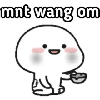 🍓 mnt wang om carino, kawaii, cartone animato, divertente, cibo, snack telegram sticker