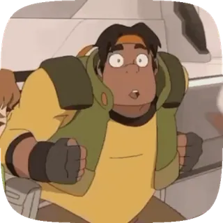 🤔 Lance Voltron: Legendary Defender Ланс, Вольтрон, персонаж, мультфильм, выражение, в шоке whatsapp sticker