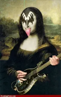 😌 Gene Simmons Mona Lisa Gene Simmons, Kiss, Mona Lisa, música, rock, banda whatsapp sticker