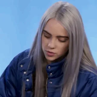 🥑 Billie Eilish person, sänger, musik, promi, porträt whatsapp sticker