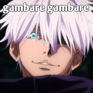 🤔 Satoru Gojo Jujutsu Kaisen gambare gambare Anime, Manga, Satoru Gojo, Gojo, Gambare, Jujutsu Kaisen telegram sticker