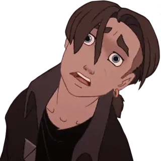 😫 Jim Hawkins Treasure Planet cartone animato, film, animazione, personaggio, disney telegram sticker