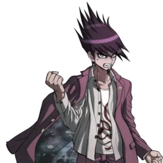 😡 Kaito Momota Danganronpa V3: Killing Harmony Anime, Kaito Momota, Danganronpa, Zły, Postać, Gra wideo whatsapp sticker