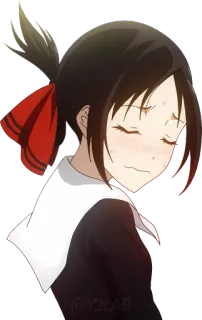 🫣 Kaguya Shinomiya Kaguya-sama: Love Is War Аниме, Кагуя, Кагуя-сама, Кагуя Синомия, Аниме девушка, Мило, Смешно telegram sticker