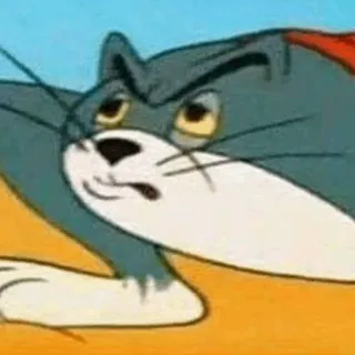⚡️ Tom Cat Tom and Jerry Desenho animado, Gato, Meme, Engraçado, Expressão telegram sticker