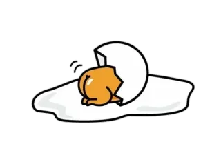 💘 Gudetama gudetama, egg, sanrio, cartoon, lazy, cute telegram sticker
