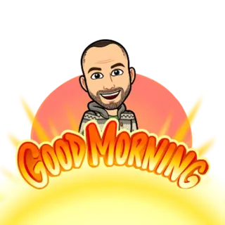 ❤️ Good Morning bom dia, saudação, Bitmoji, desenho animado, sol telegram sticker