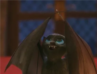 🌸 chauve-souris, animal, mammifère, mignon, dessin animé, volant telegram sticker