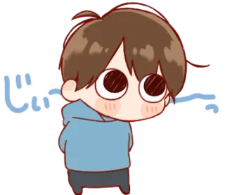 🎭 じい Anime, Desenho animado, Kawaii, Chibi whatsapp sticker
