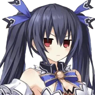 🍋 Noire Hyperdimension Neptunia Anime, Hyperdimension Neptunia, Noire, Karakter, Video game whatsapp sticker