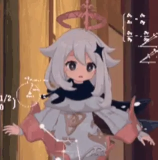 🤔 Paimon Genshin Impact paimon, genshin impact, anime, video game, cute telegram sticker