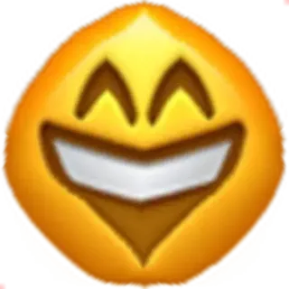 😄 Emoji, Sourire, Joyeux, Dessin animé, Drôle telegram sticker