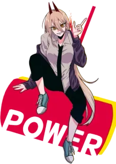 🐈 Power Chainsaw Man POWER anime, manga, character, power, chainsaw man telegram sticker
