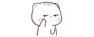 🔰 cat, sticker, middle finger telegram sticker