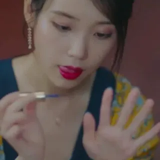💅 IU femme, coréenne, asiatique, maquillage, beauté whatsapp sticker