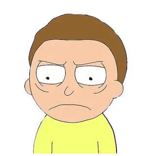 ☹ Morty Smith Rick and Morty morty, morty smith, rick y morty, dibujos animados, animado telegram sticker