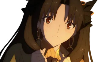 😳 Rin Tohsaka Fate/stay night Anime, Chica, pelo castaño, Tsundere telegram sticker