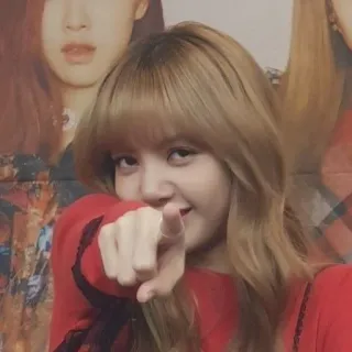 ✨ Lisa kpop, lisa, blackpink, finger zeigen telegram sticker
