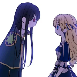 🐈‍⬛️ アニメ, 女の子, アート, ポートレート, 絵, デジタルアート telegram sticker