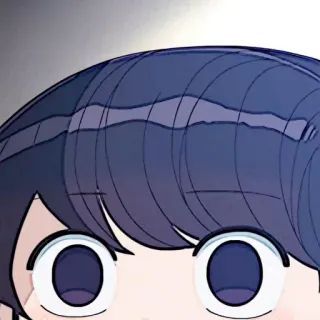 🧬 Komi Shouko Komi Can't Communicate Anime, Komi cherche ses mots, mignon, Manga, fille whatsapp sticker