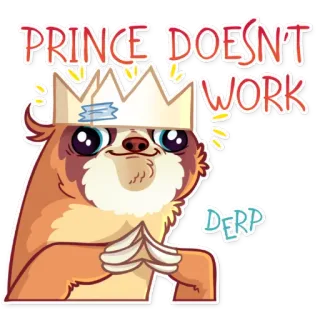 Pretty Lazy telegram stickers
