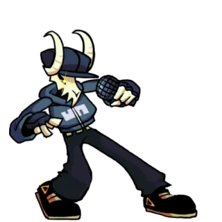 ⬅️ Taby Friday Night Funkin' Taby, Friday Night Funkin', personagem, video game, cantor, rapper whatsapp sticker
