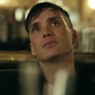 😞 Thomas Shelby Peaky Blinders Thomas Shelby, Peaky Blinders, Cillian Murphy, Mann, Porträt, TV Serie telegram sticker