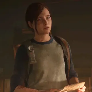 🪶 Ellie Williams The Last of Us видеоигра, персонаж, выживание, постапокалипсис telegram sticker