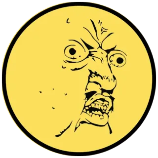 🌝 meme, rage face, trollface, internet meme, angry whatsapp sticker