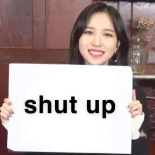 🤐 shut up Meme, Cállate, Mujer, Señal telegram sticker
