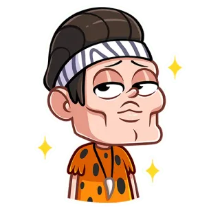 😊 cartoon, man, portrait, sticker, animation telegram sticker